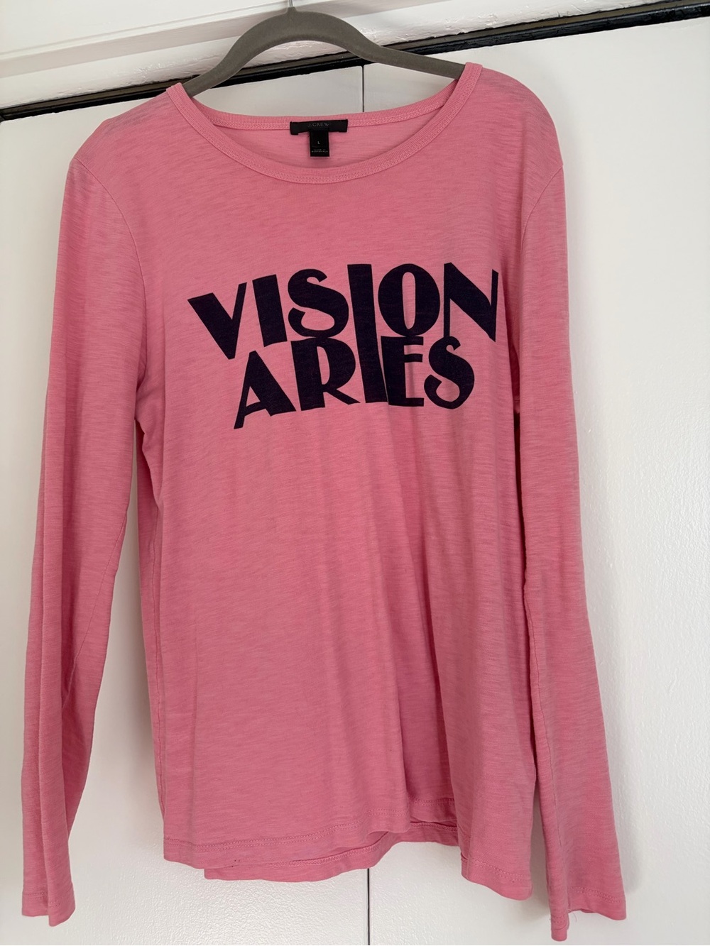 J. Crew Pink 'Vision Aries' Long-Sleeve Tee